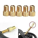 Demiawaking 5x Convertitore Presta a Schrader Adattatore Valvola Bici Bicicletta Attrezzi della Pompa del Tubo
