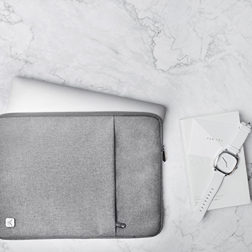 CAISON 14 Zoll Classic Comfort Laptop Schutzhülle Wasserdicht Schutzfolie Tasche für 14 „Notebook Computer / 13.5“ Microsoft Surface Book (Grau) - 5