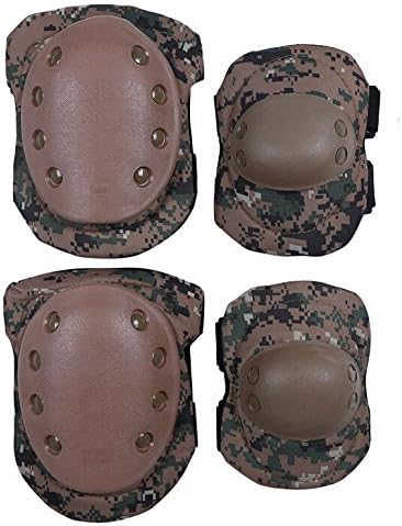 G-i-Mall Advanced Tactical Protective Pad Set with Knee Pads and Elbow Pads 2 packs/ Jungle Digital