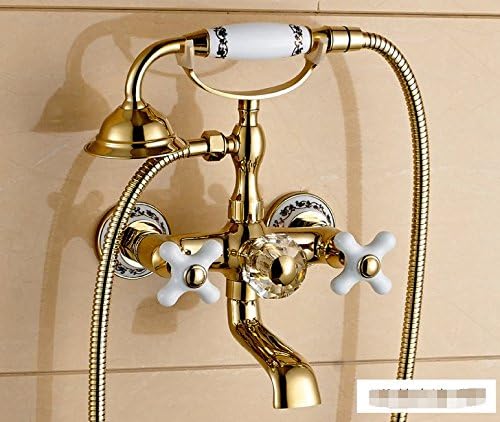 All copper and gold Continental simple rain shower kit/Bathtub faucet hot and cold calls-B