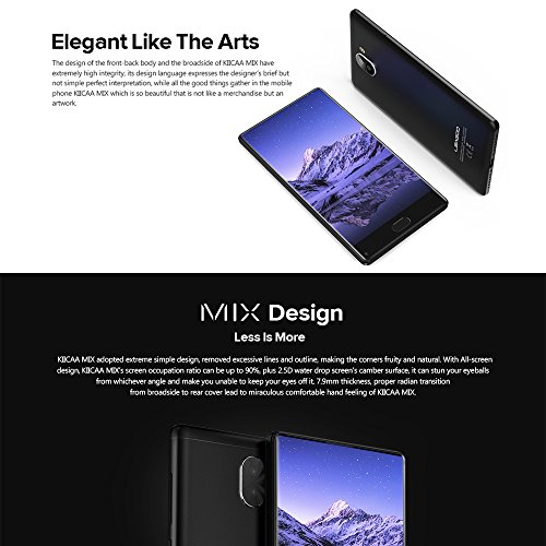 LEAGOO KIICAA MIX Smartphone 4G-LTE 3G WCDMA Android 7.0 5.5 Pollici MTK6750T Octacore 1.5GHz 3GB RAM+32GB ROM Anteriore 13MP Indietro Doppio 2MP + 13 MP Batteria 3000mAh Impronta Digitale