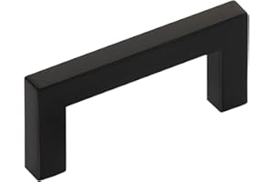 Poignée de meuble E8 Entraxe 64 mm en acier inoxydable noir mat Poignée barre/Poignée barre de SOTECH