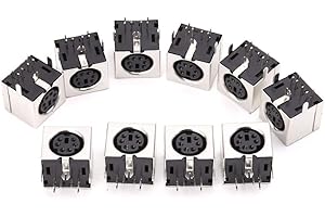 Ocobudbxw 10 pz Mini 6 Pin Connettori Presa DIN PS-2 Femmina Spina PCB Connettore a Saldare PC Mouse