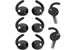 LQIOACU 3 Paia Tappi per le orecchie in silicone per Sam-sung Galaxy Buds 3, Per Galaxy Buds3, SM-R50, Non si adattano alla custodia, Nero