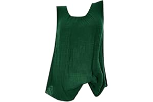 CGGMVCG Damen Tank Top Bluse Baggy ärmellos Leinen Tee Weste Tank Tops Plus T-Shirt ärmellose Blusen für Frauen