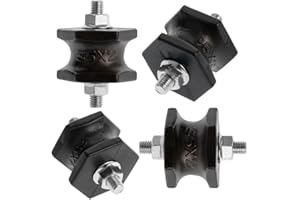 Self Spares - Anti Vibration Pads for Air Conditioner (35x2)– 4 Pieces Hexagon Rubber Shock Absorber Mounting Brackets – Hexagonal Support Feet for Condenser Stability