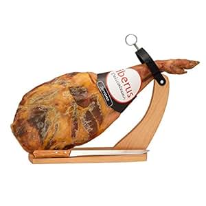 Serrano Schinken mit Bock und Messer - Paleta Serrana mit Halterung und ...