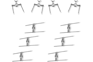 GOLDMAN SERVICE Lot de 10 brochettes de rôtissoire à poulet en acier, fourchette pour rôtissoire rotative professionnelle, pièce de rechange universelle pour épées de 12 mm