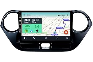 YUNTX Android 14 Autoradio für Hyundai i10 2014-2019-[Integriertes CarPlay/Android Auto/GPS]-9” IPS Touchscreen-mit Kamera-Lenkradsteuerung/MirrorLink/Bluetooth 5.0/WiFi/USB/4G