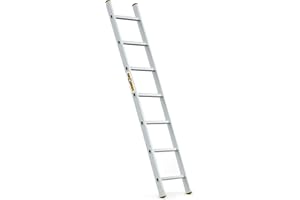 Drabest Scala Appoggio Alluminio 7 Gradini Scala Industriale Leggera Portata max 150 Gancio Gratuito