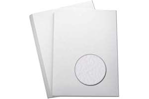 50 x A4 Hammered Card 250gsm Excellent for Cards, Scrapbook,Wedding Stationery by arkCRAFT (White)