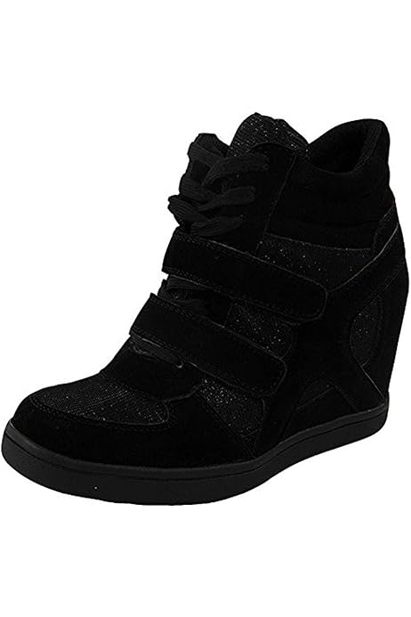 black nike velcro trainers size 3