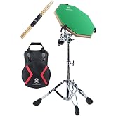 Maxword DD-239GR Pro Bateri Davul &Ccedil;alışma Pedi Seti Drum Practice Pad Full Set