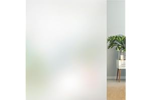 Lifetree Pellicola oscurante in vetro smerigliato autoadesiva: pellicola protettiva per finestra con adesione statica anti UV, per casa, ufficio, 115 x 400 cm