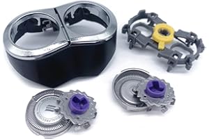 Jerilla Głowice Golące Golarka Głowica Zastępcza Żyletki Kompatybilny z Golarki Elektryczne HQ6070 HQ6071 HQ6073 HQ6075 HQ6090 HQ6095 HQ9080 (Czarny)