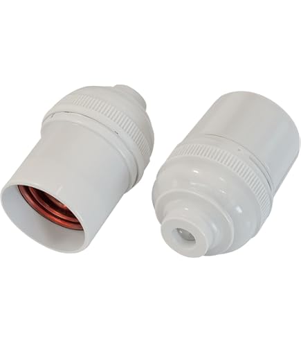 Porcelain E26 Threaded Socket With Metal Shade Ring – 3-Pack, 660W 250V, Medium Base, UL Listed