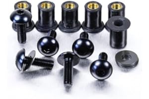 BST BOLT Kit Visserie Bulle Aluminium 6 Vis (noir)