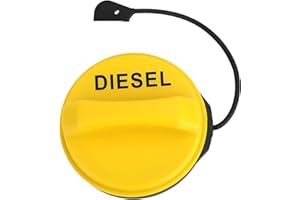 KOOLEVER LR053666 Car Fuel Tank Caps for Range Rover Discovery Evoque Sport 3 4 5 MK1 TDV6 Jaguar XF Diesel Fuel Cap Car Fuel Tank Caps Replacement Fuel Cap Filler Cover(Yellow)