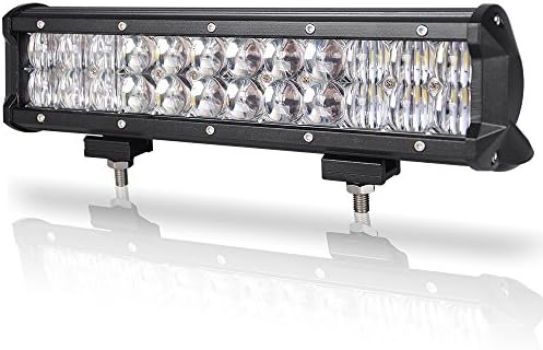 Racbox 12 '' 72W 5D Lens CREE LED Light Bar Spot Flood Combo Beam Driving Light Fog Lamps for Off Road 4x4 Car SUV Truck Boat ATV UTV Vehicle 12V 24V Waterproof
