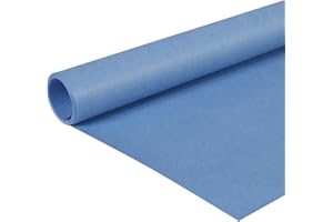 Clairefontaine 195713C - Un Rouleau Kraft Papier Vergé - Couleur : Bleu France - Dimensions : 10x0,70m - 65g - Emballage Cadeaux, DIY, Artisanat