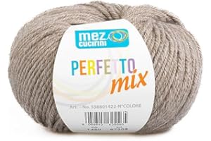 MEZ CURICINI Gomitolo Lana Perfetto Mix: Filati da 50g ad Alta Qualità e Varietà di Colori per Maglieria A Mano