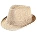 Produktbild feiXIANG Unisex Strand Sonnenhüte Frauen Männer Patchwork Strohhut Neu Mode Band Sunhat (Freie Größe, Beige)