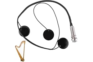 JOYZAN Harp Pickup, Portable Harp Pickup Pickup Elements Soundboard Transducer for Harp Musical Instrument Accessory Black
