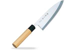 Couteau Japonais Deba Tojiro - Couteaux De Cuisine Professionnels - Acier Inoxydable - Couteau De Chef Pour Viande Poissons Et Légumes - Couteau Professionnel Oignon - Pour Sushi Et Sashimi - 18 Cm F-1055