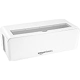 Amazon Basics, Scatola portacavi per nascondere e organizzare i cavi, grande, colore: bianco