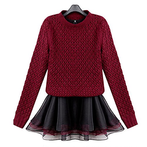 YQ03 2015 Autumn Women The New Sweater (S, RED)