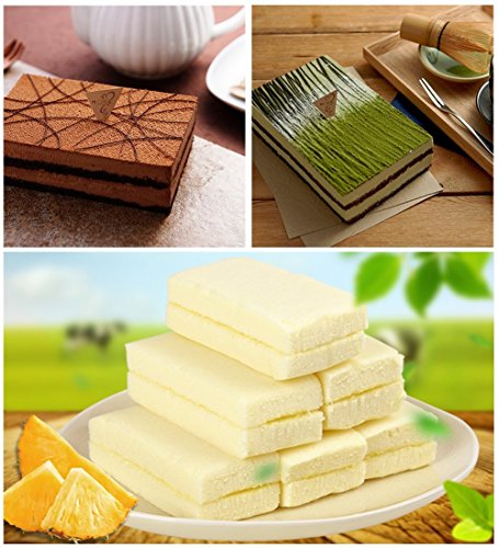 Joyoldelf 6 Hohlräume Rechteck Silikon Handgemachte, Seife Formen Kuchenform, Eiswürfelbehälter,Satz von 2, Rosa - 6