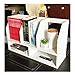 Produktbild Desktop Bücherregal, Tischregal Aufbewahrungsbox Büro Desktop Finishing Regal 60 * 20 * 35 cm Bücherregal (Farbe : Weiß)