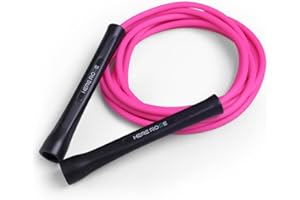 GENERIC 6mm PVC Skipping Rope, Boxing Jump Rope with Unbreakable Handles & Durable Non-Kinking Rope, Adjustable Skipping Ropes for Adult, Men, Women Fitness, Speed, Exercise, Training