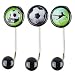 Produktbild Kleiderhaken 3er Set Einzelhaken Fußball schwarz - Kleiderhaken, Garderobenhaken Kinderzimmer, Kinder, Kinderzimmer, Kindergarten, Schule, Jung und Alt, mit plastischem Effekt - tolle Motive aus TV, Medien und Unterhaltung und viele andere lustig, kunterbunt und farbenfroh