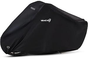 RnCop Motorbike Cover Waterproof, Motorcycle Cover Heavy Duty 420D Oxford Fabric - Anti UV Dust Rain, Rip Proof, Indoor Ourdoor Protection - XXL 245 x 105 x 125 cm