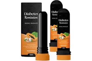 K.KIECHEL GlucoX Diabetes Relief Nasal Inhaler,Natural Herbal Glucox Diabetes Relief Nasal Inhaler Stick,Instant Tinnitus Relief Nasal Inhaler,Help Stop Ear Ringing (2PCS)