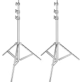 Neewer 220 cm Stainless Steel Light Stand Folding and Portable, Very Strong, Ideal for Studio, Softbox, Monolight and Other P
