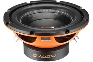 GK SOUND 1 BASS FACE GT AUDIO GT-SW8/4 subwoofer 20 cm 200 mm 8" 100 W rms maks. 200 W podwójna cewka 4+4 ohm dvc podwójna cewka drgająca na klapę bagażnika samochodu, 1 szt.