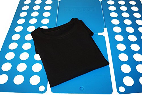 T-Shirt Folder – Wäschefalter Faltbrett – Falthilfe, Aquablau – 70×59 cm - 5