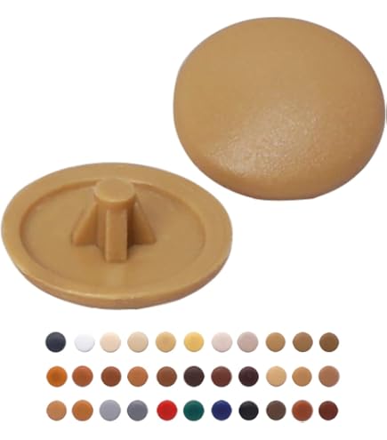 cyclingcolors 10 x afdekkappen voor torx-schroeven, schroefafdekking schroefdoppen kunststof, zwart T20, 12 mm