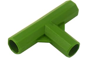 GARDENINGWILL 10Pcs 3 Way Tee 11mm PVC Fitting Build Heavy Duty Greenhouse Frame Furniture Connectors