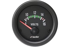 Simoni Racing Spa VM/B Voltmètre Électrique, Noir