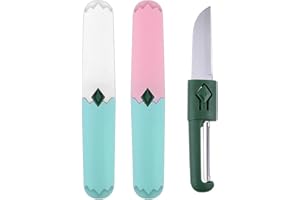 Teegxddy 2-pak noży i obieraczka 2 w 1 do warzyw, ziemniaków i marchwi, noży kuchennych