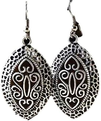 BTF Designer Collection Silver Vintage Jewelry Carving Hollow Retro Fashion Dangle & Drop Earrings for Women,BTF-13