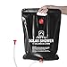 Produktbild RUNACC Solar Dusche Solar Heizung Camping Dusche Bag Outdoor Dusche Tasche für Camping, Wandern und Klettern, Schwarz …