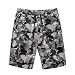 Produktbild Zarupeng Herren Outdoor Sweatshorts Sommer Lose Camouflage Strand Surfen Shorts Fitness Laufen Training Kurze Hosen mit Kordelzug