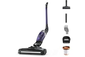 Rowenta X-TREM Compact 2 en 1 - Aspiradora escoba sin cable multisuperficies, aspiradora de mano muy ligera, hasta 60 min, Vision System, hasta el 99% filtrado, apta para personas alérgicas, RH1238