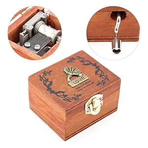 Christmas Music Box Mini Girls Music Box Musical Box, Hand Crank Music Box Music Box, Vintage Music Box for Birthday Gift Valentine's Day Christmas