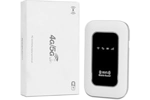 Routeur 5G Portable WiFi 6 avec Slot SIM Déverrouillé – Modem 5G Carte SIM, Internet Mobile Haut Débit 5G/4G+, Jusqu’à 28 Appareils, Idéal Voyage & Télétravail