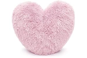 NIGHTZONE Teddy Cuddles Heart Shape 3D Fleece Filled Cushion Soft Comfortable Warm & Cozy Home Decor Size 38cm 100% Polyester Teddy Heart (Pink)